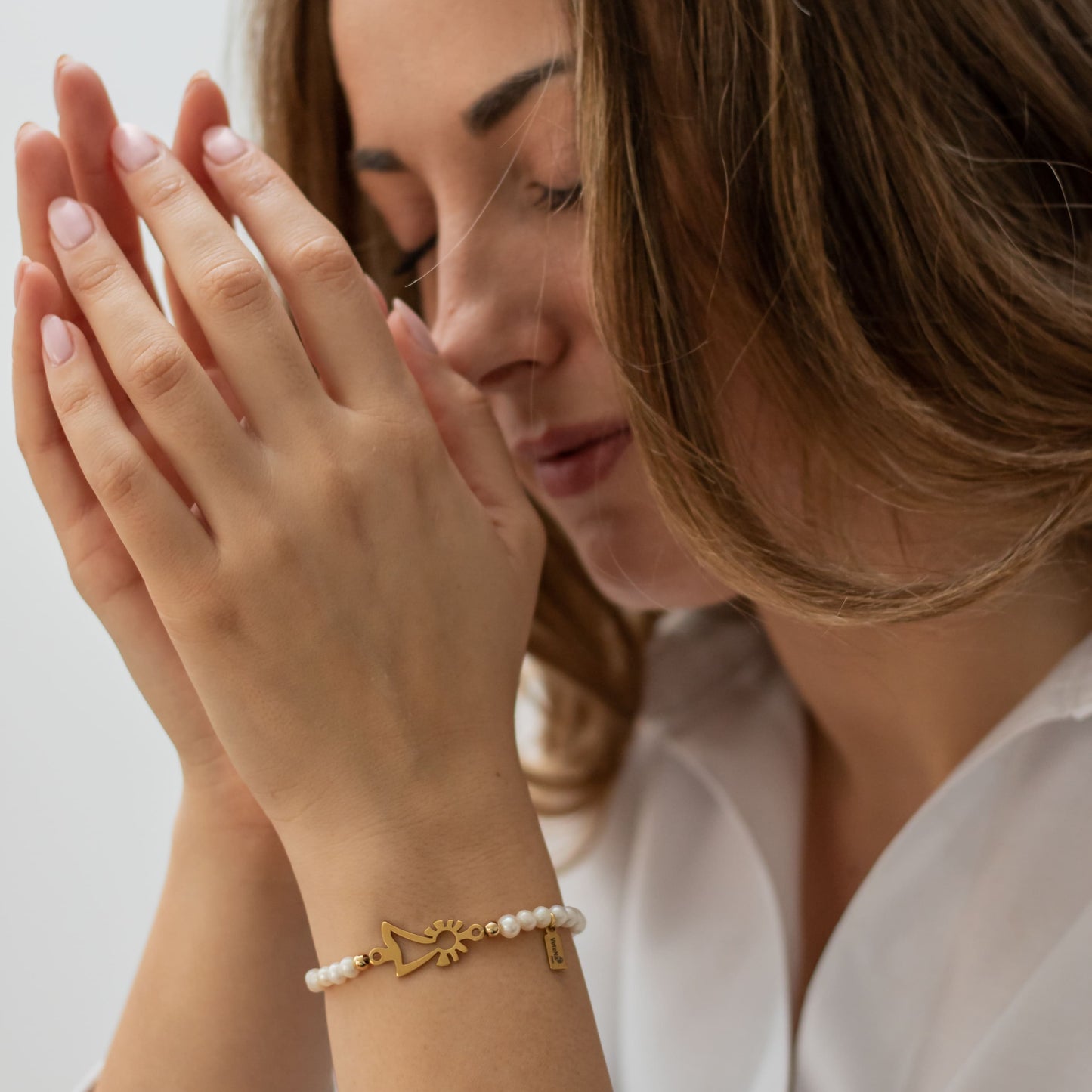 Pulsera Virgen Perlas