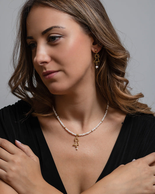 Collar perlas Virgen