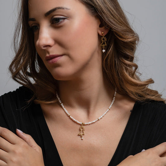 Collar perlas Virgen