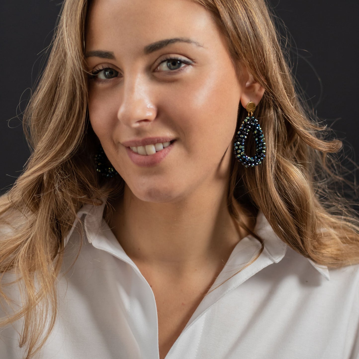 Pendiente Maxigota cristal