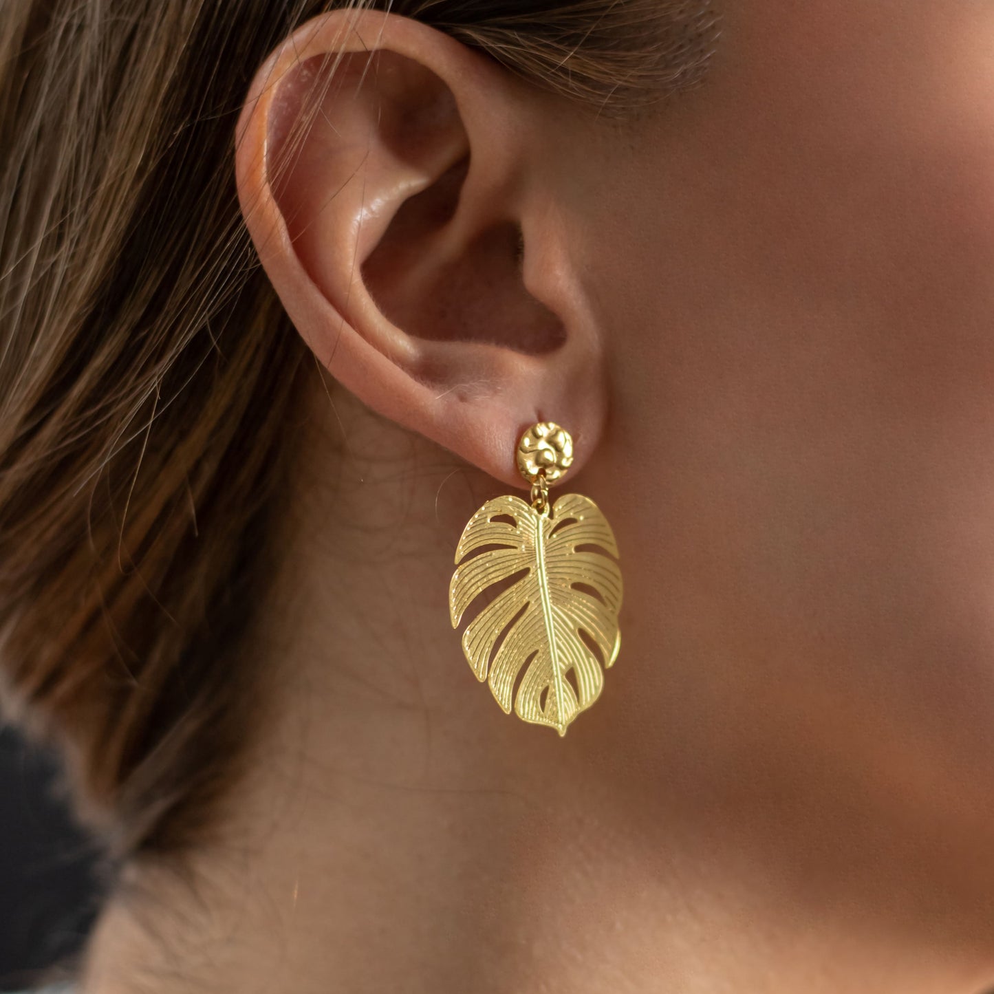 Pendientes Monstera