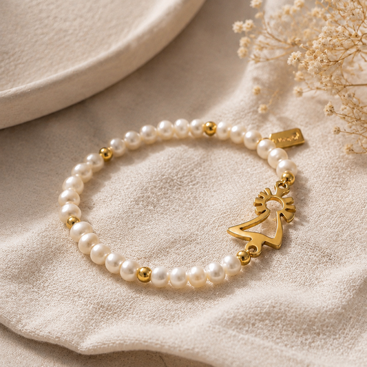 PULSERA VIRGEN PERLAS