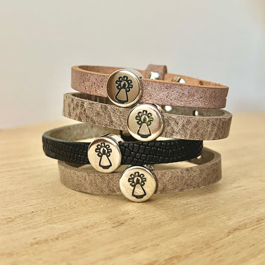 Pulseras Virgen Cuero