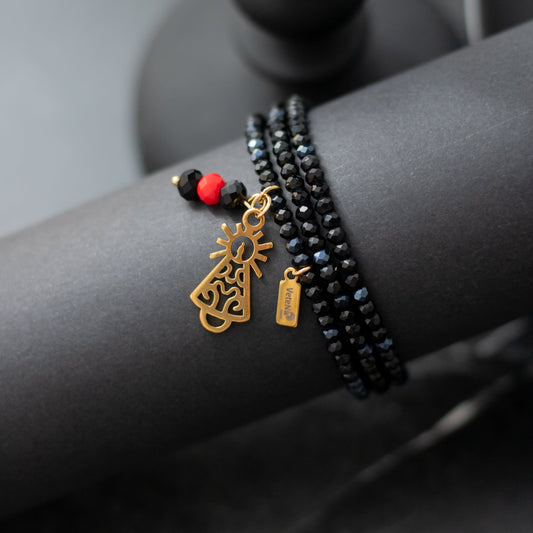 Pulsera Dolce Virgen del Pilar Dorada