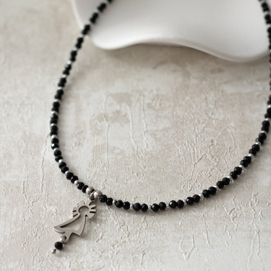 Collar Virgen del Pilar acero