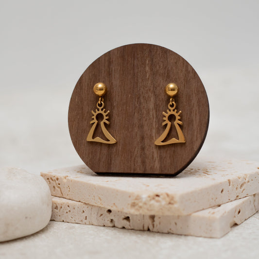 Pendientes Virgen del Pilar pequeña