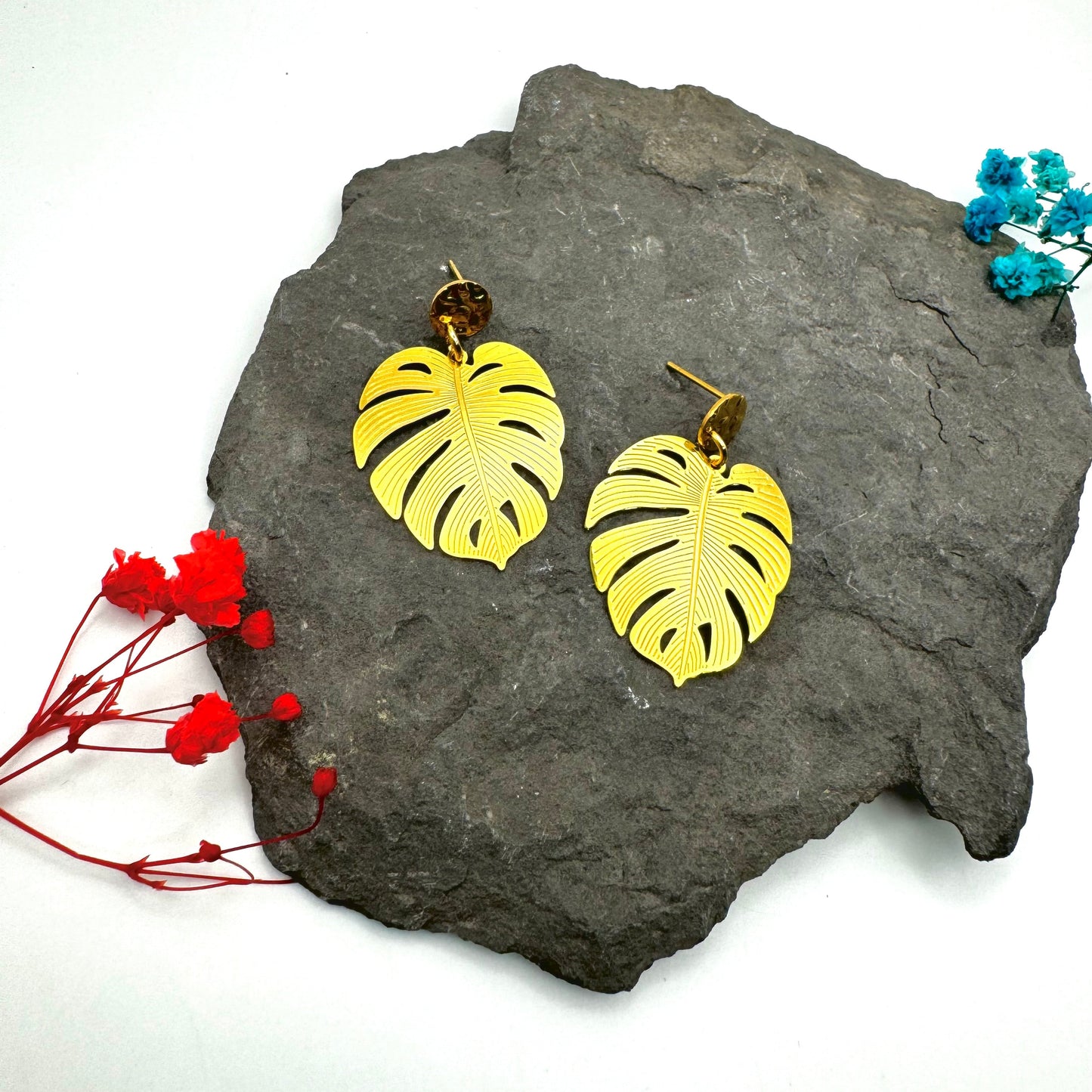 Pendientes Monstera