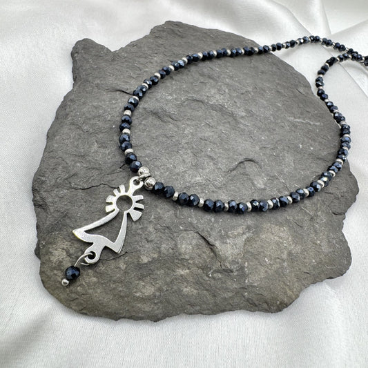 Collar Virgen del Pilar acero