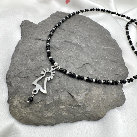 Collar Virgen del Pilar acero