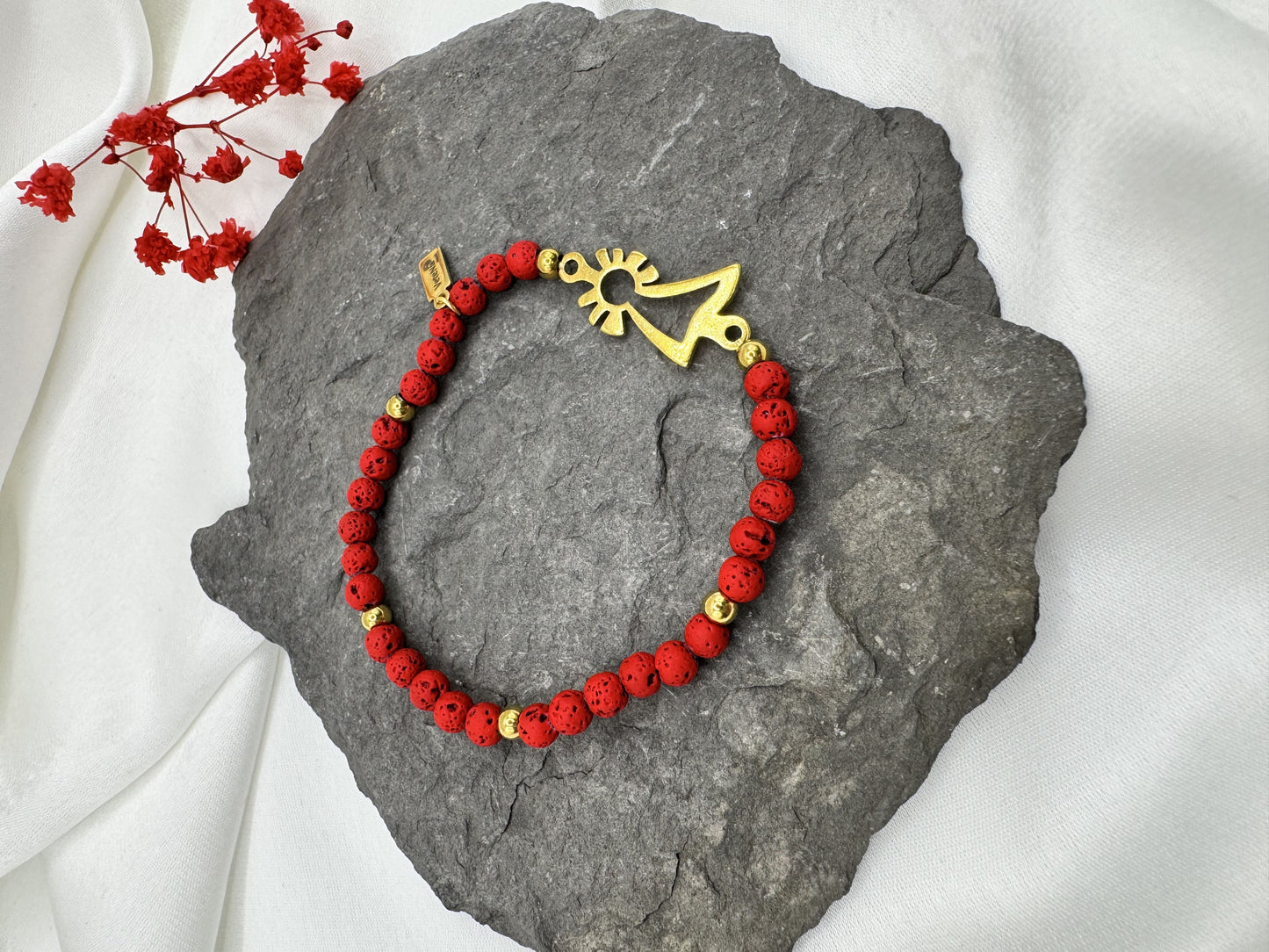 Pulsera Virgen del Pilar dorada