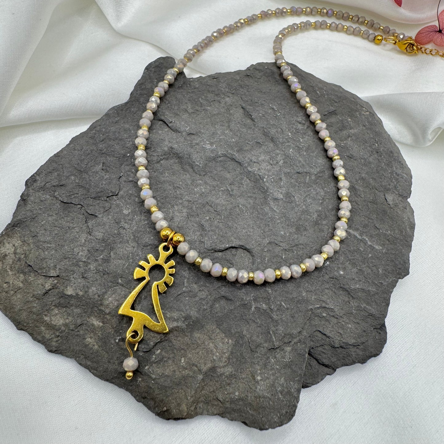 Collar Virgen del Pilar oro