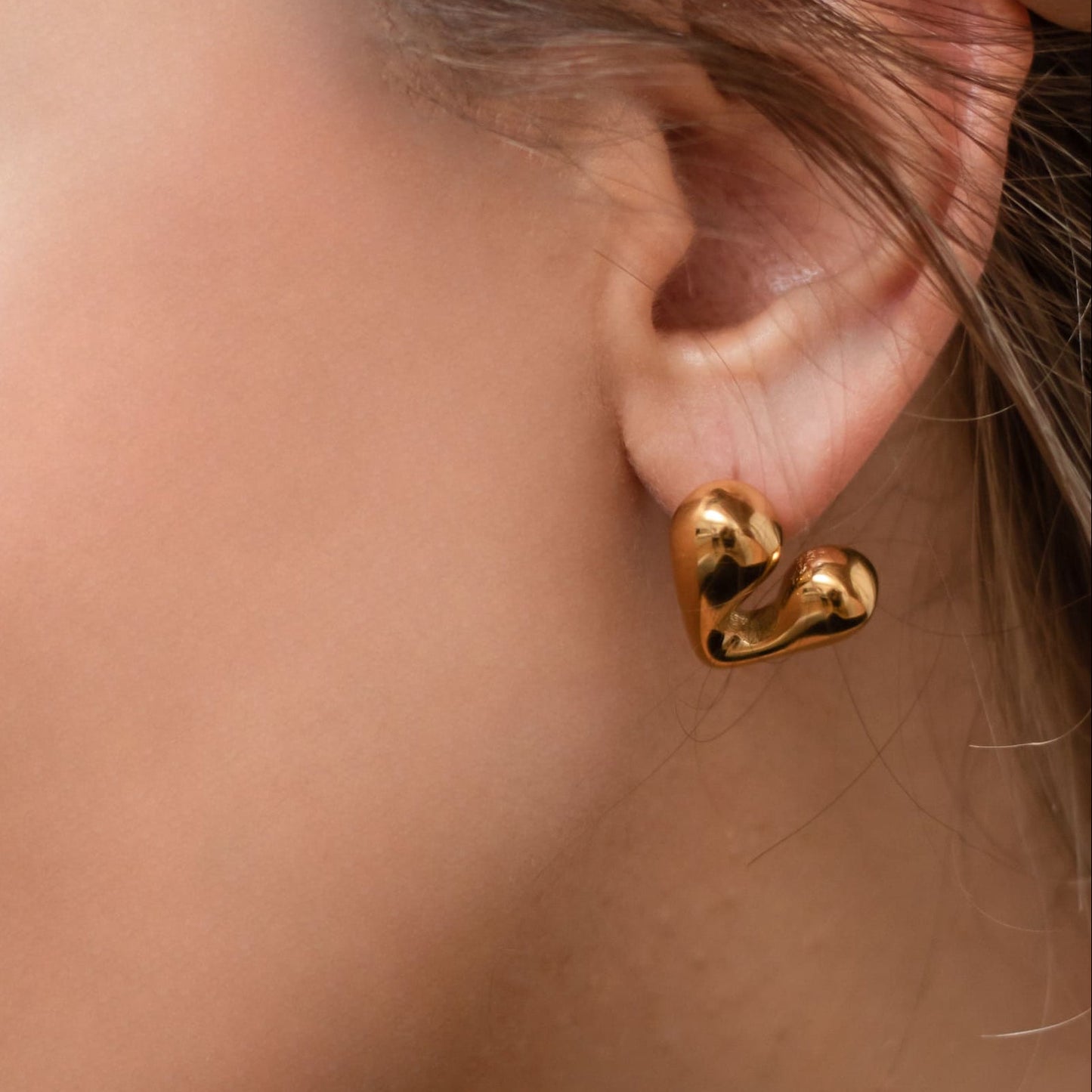 Pendientes Amor Dorado