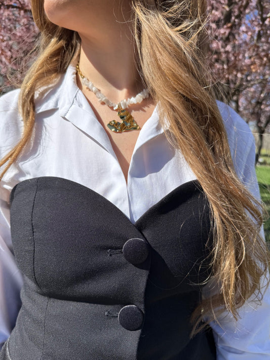 Collar Cuarzo Blanco