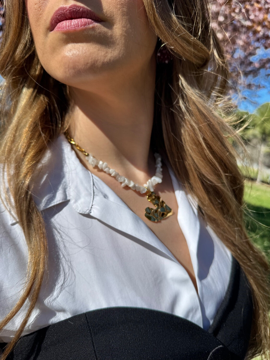 Collar Cuarzo Blanco