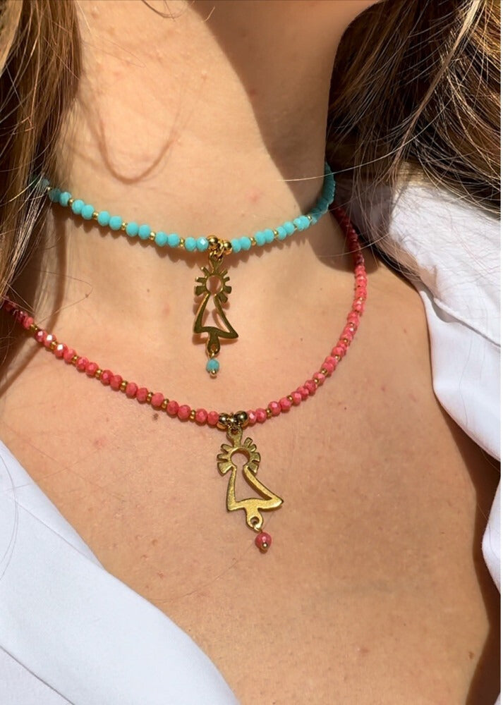 Collar Virgen del Pilar oro