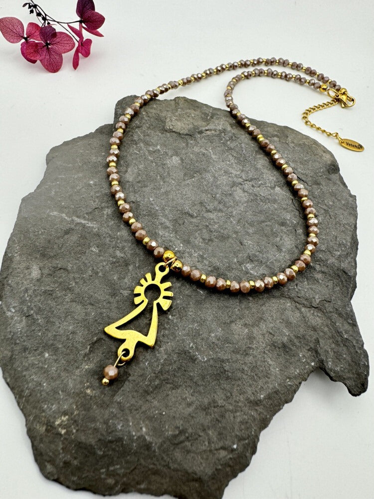Collar Virgen del Pilar oro
