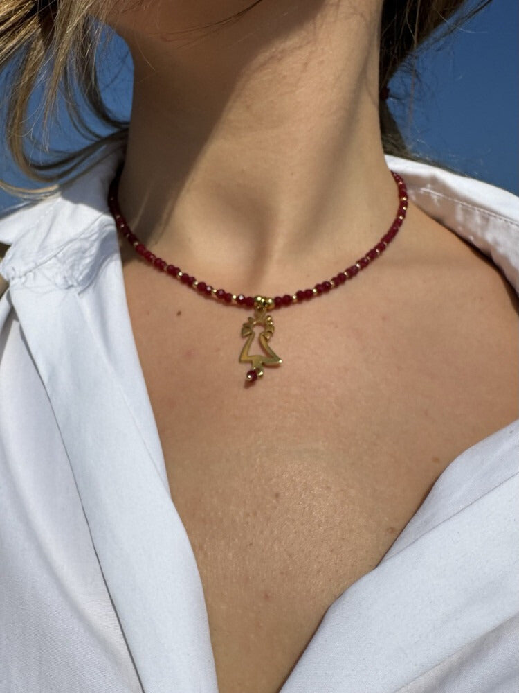 Collar Virgen del Pilar oro