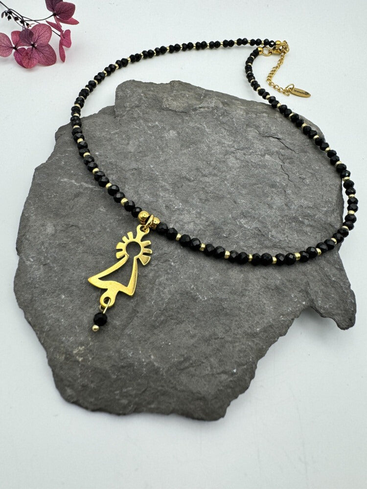 Collar Virgen del Pilar oro