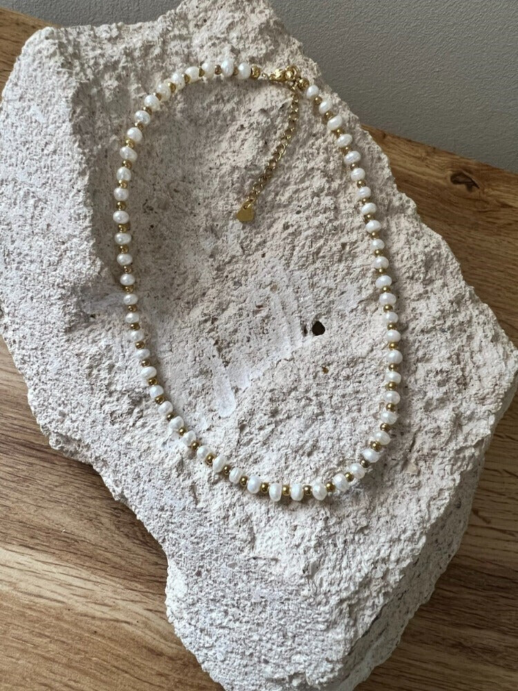 Duo collares Perlas e inicial