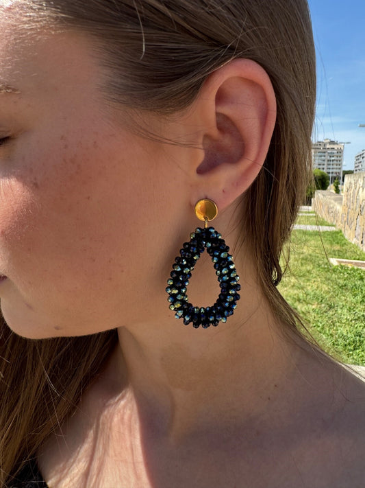 Pendiente Maxi gota cristal