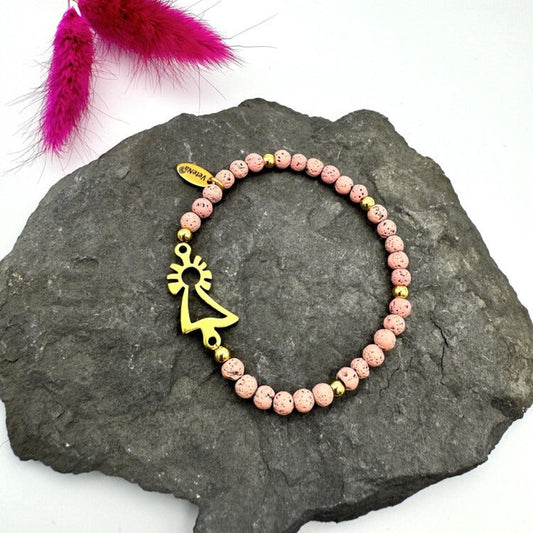 Pulsera Virgen del Pilar dorada