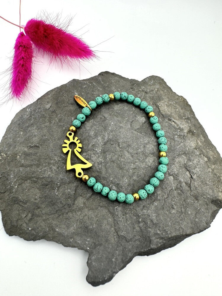 Pulsera Virgen del Pilar dorada
