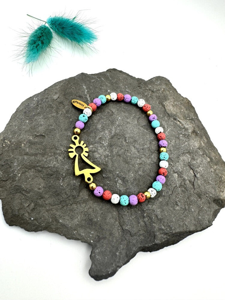 Pulsera Virgen del Pilar dorada