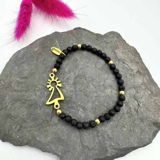 Pulsera Virgen del Pilar dorada