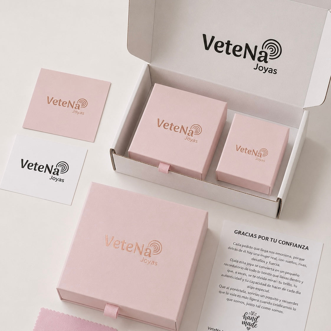 Packaging y unboxing VeteNa Joyas