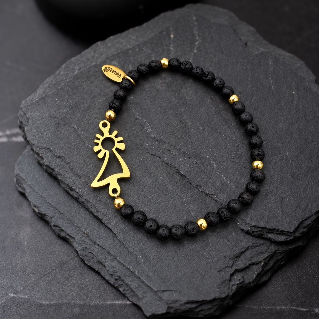 PULSERA VIRGEN DEL PILAR DORADA