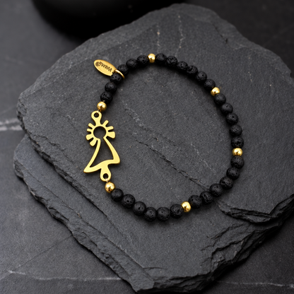 PULSERA VIRGEN DEL PILAR DORADA