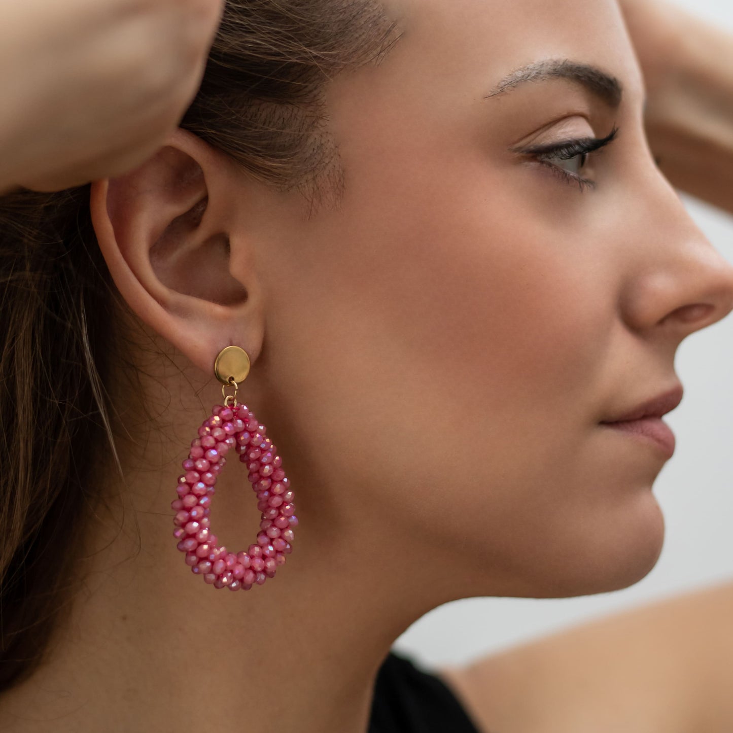 Pendiente Maxigota cristal