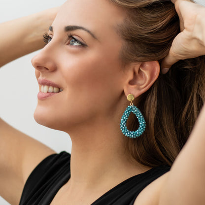 Pendiente Maxigota cristal