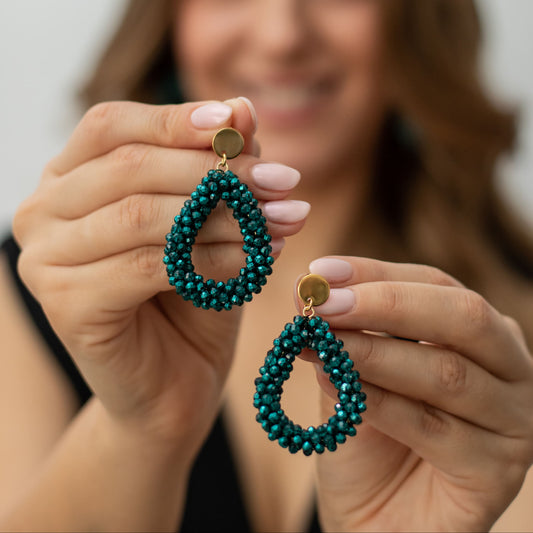 Pendiente Maxigota cristal