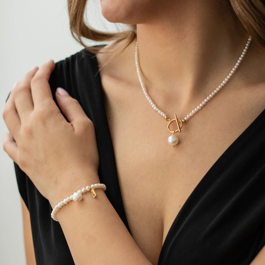 Collar Perla OT y Pulsera Perla Mía