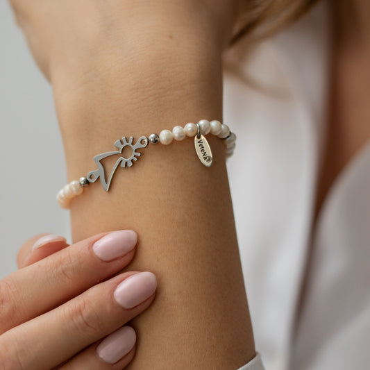 Pulsera Virgen Perlas