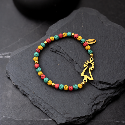 PULSERA VIRGEN DEL PILAR DORADA