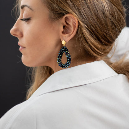 Pendiente Maxigota cristal