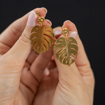 Pendientes Monstera