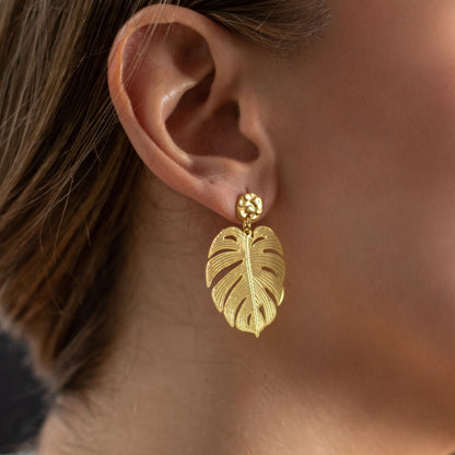 Pendientes Monstera