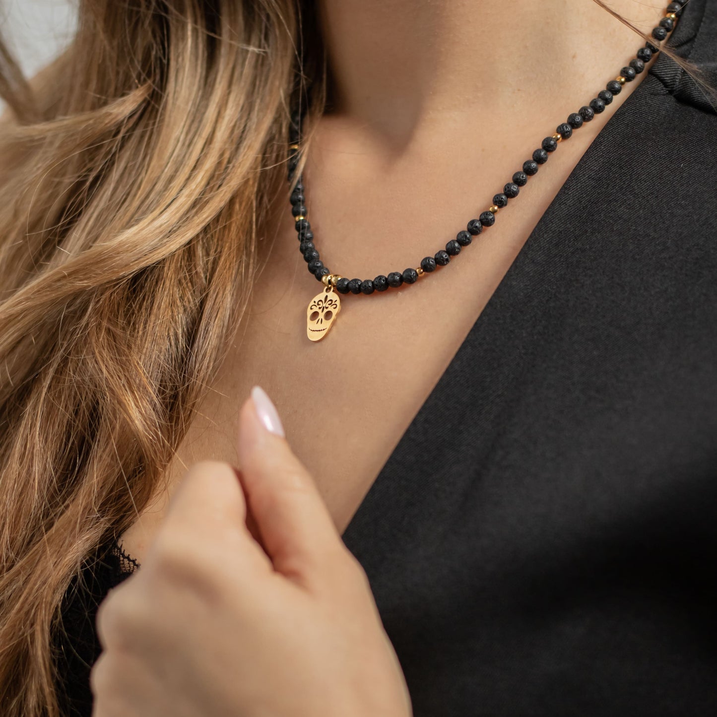 Collar Catrina Volcánica