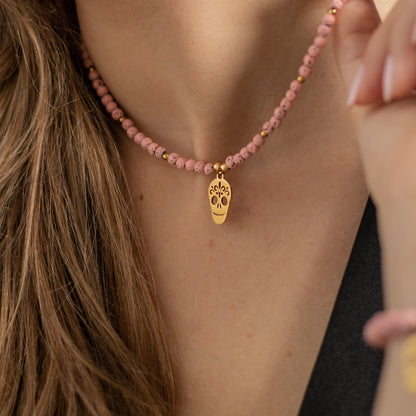 Collar Catrina Volcánica