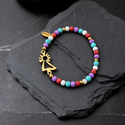 PULSERA VIRGEN DEL PILAR DORADA