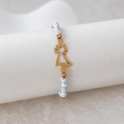 PULSERA VIRGEN DEL PILAR DORADA