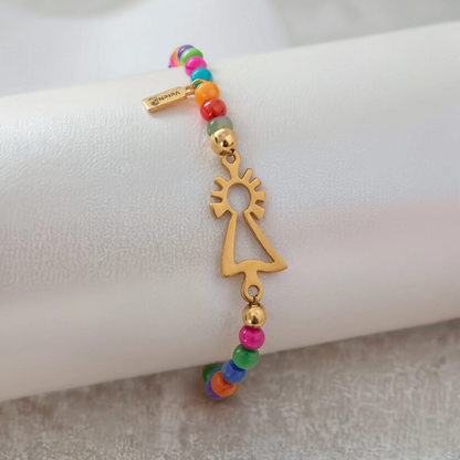 Pulsera Virgen del Pilar cristal