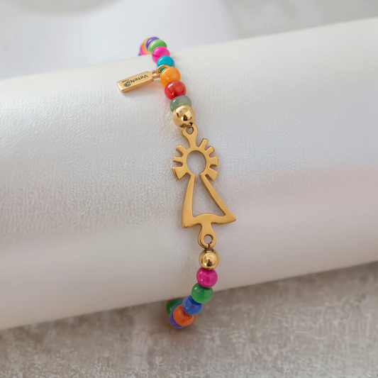Pulsera Virgen del Pilar cristal