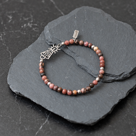 PULSERA VIRGEN CLÁSICA CRISTAL ACERO