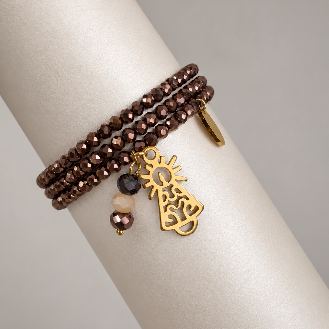 PULSERA DOLCE VIRGEN DEL PILAR DORADA