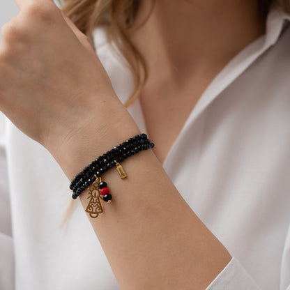 Pulsera Dolce Virgen del Pilar Dorada