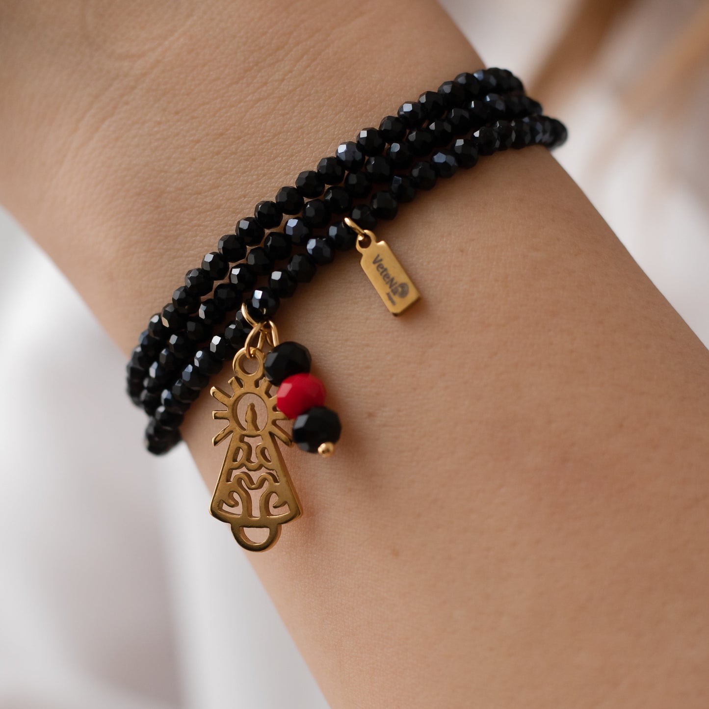 Pulsera Dolce Virgen del Pilar Dorada